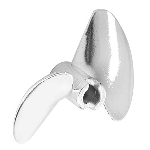 VGEBY Boat Propeller, 35mm Aluminium Alloy RC Boat 2 Blades Propeller Suitable for Fei-LUN FT016 FT007 FT012 FT009 FT011 FT010 FT016(Silver S) Rc Boat Propeller Rc Boat Propeller Rc Boat Prop