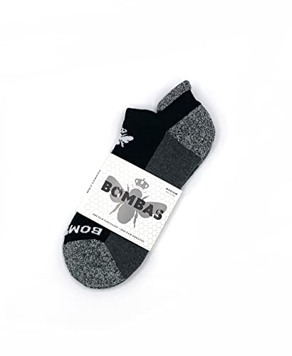 Bombas Women's Originals Ankle Socks, Charcoal Grey, Large
