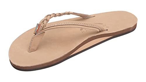Rainbow Sandals Women's Flirty Braidy Sierra Brown Sandal Ladies Large (7.5-8.5 Women US)
