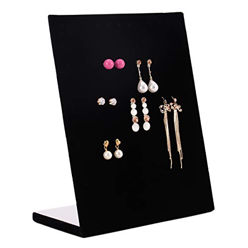 AUTOARK Black Velvet 30 Pair Earrings Display Holder Organizer,Jewelry Display Stand,AJ-041