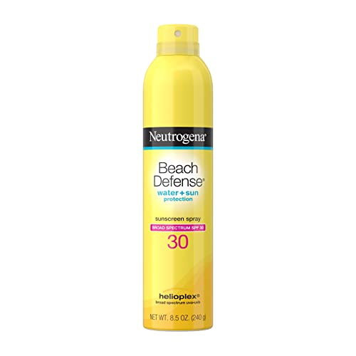 Neutrogena Beach Defense Sunscreen Spray SPF 30 Water-Resistant Sunscreen Body Spray with Broad Spectrum SPF 30, PABA-Free, Oxybenzone-Free & Fast-Drying, Superior Sun Protection, 8.5 oz