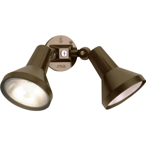 Nuvo SF77/495 Flood Outdoor Wall-Mounted Floodlight,2-Light, Dark Bronze