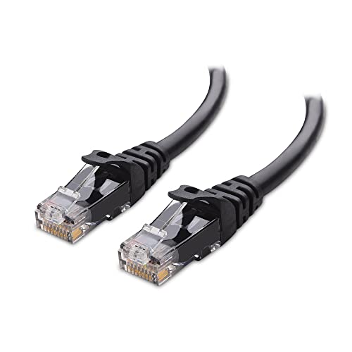 Cable Matters 10Gbps Snagless Cat 6 Ethernet Cable 20 ft (Cat 6 Cable, Cat6 Cable, Internet Cable, Network Cable) in Black