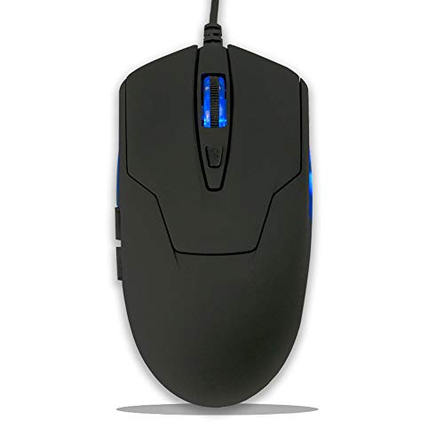 Black Office Mouse Wired USB Computer Mouse Blue Backlight Mouse 4 Adjustable high dpi Gaming Mouse