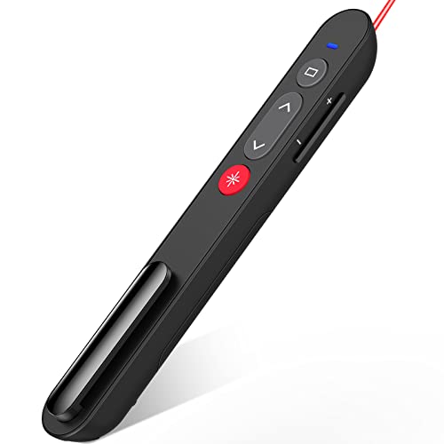 NinjajoyOX Laser Pointer for Presentations, Wireless Presenter for PowerPoint Slide with Hyperlink & Volume Control, Presentation Remote Clicker for Mac/Computer/Laptop, Google Slide/PPT/Keynote