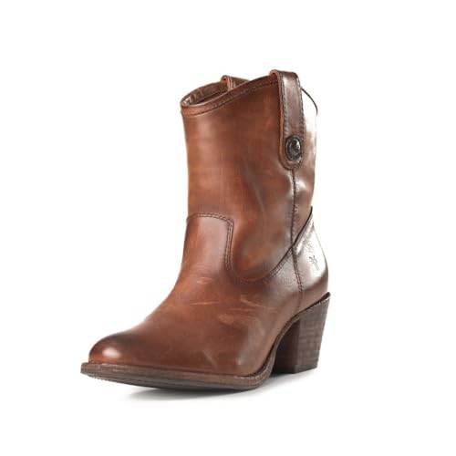 Frye Jackie Button Short Cognac 9.5 B (M)