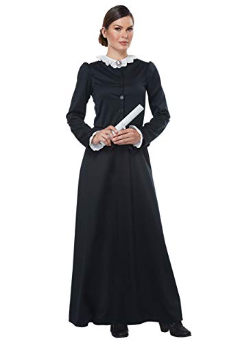 California Costumes Women's Susan B. Anthony - Harriet Tubman - Adult Costume Adult Costume, black/White, Medium