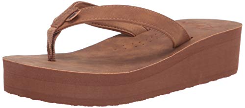 Roxy Women's Melina Platform Sandal, Brown, 8