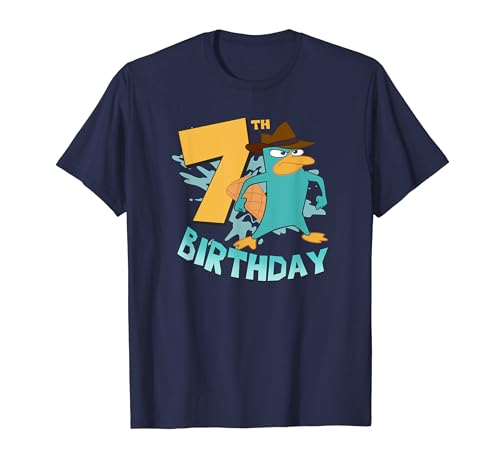 Disney Phineas and Ferb Birthday Perry Seventh Birthday T-Shirt