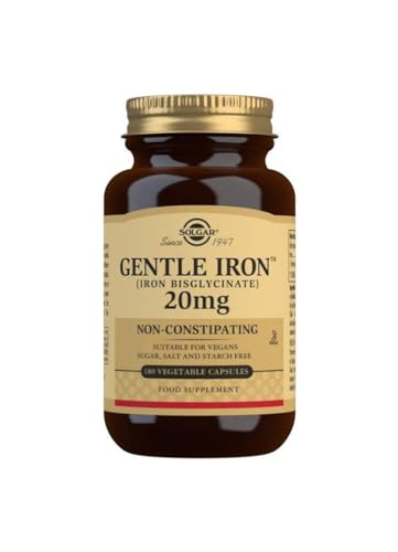 Solgar Gentle Iron - Ideal for Sensitive StomachsRed Blood Cell Supplement, , Non Constipating & GMO, Vegan, Gluten & Dairy Free, Kosher - 180 Servings, Unflavored, 180 Count