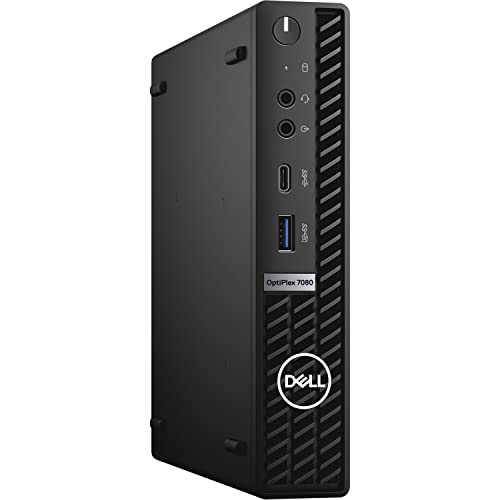 Dell OptiPlex 7000 Micro Form Factor Mini Business Desktop, Intel Core i5-10500T Processor, 16GB RAM, 512GB PCIe SSD, HDMI, 2X DisplayPort, USB Type-C, RJ45, Wi-Fi 6, Windows 11 Pro, Black