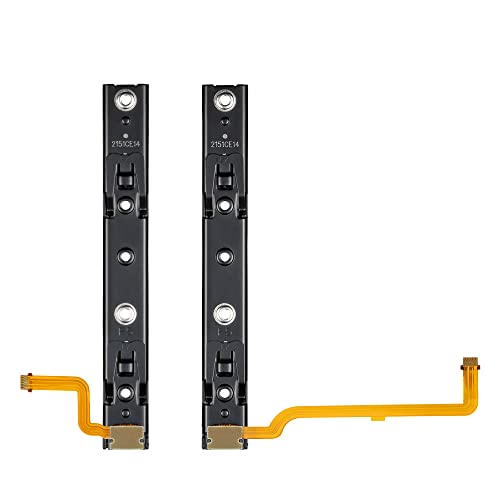 RGEEK 2022 Update Original Part Replacement Right and Left Slide Rail with Ribbon Flex Cable Replacement Part for Nintendo Switch Joycon Accessories Parts