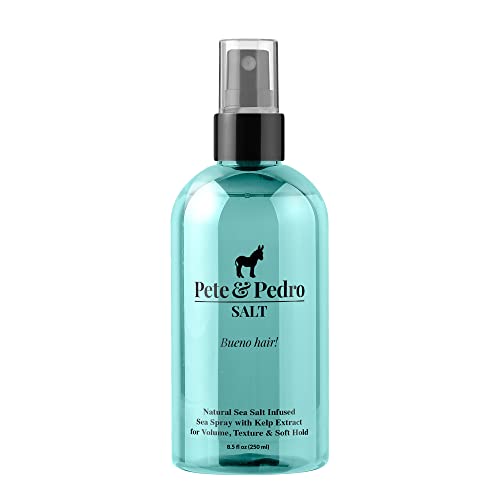 Pete & Pedro SALT - Natural Sea Salt Spray for Hair Men & Women, Adds Instant Volume, Texture, Thickness, & Light Hold | Texturizing & Thickening | As Seen on Shark Tank, 8.5 oz.