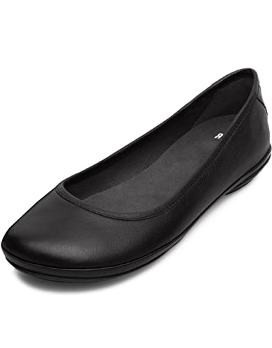 Camper Women's Right Nina K200387 Ballet Flat, Black, 7.5