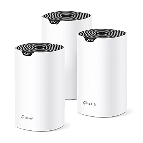 TP-Link Deco Mesh AC1900 WiFi System (Deco S4) – Up to 5,500 Sq.ft. Coverage, Replaces WiFi Router and Extender, Gigabit Ports, Works with Alexa, 3-pack