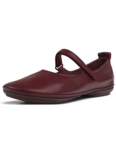 Camper Women's Right Nina Ballet Flat, Burgundy, 9