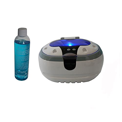 iSonic Ultrasonic Jewelry Cleaner CD-2800 with Cleaning Solution Concentrate CSGJ01, 110V