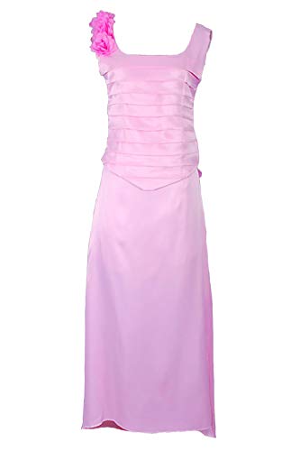 Star Deanna TROI Cosplay Costume Wedding Pink Dress Size L