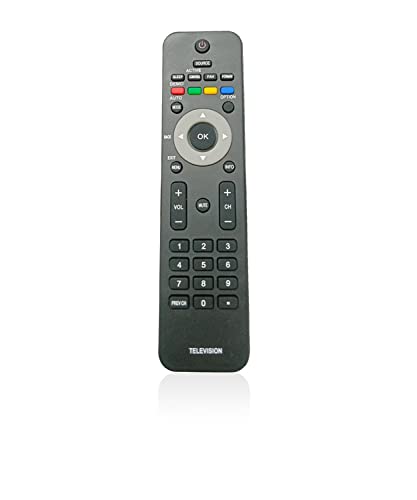 JISOWA Replacement Remote Control Universal for Philips TV 19PFL3504D/F7 22PFL4505D/F7 URMT34JHG001 32PFL3504D/F7 32PFL3403D/F7 42TA648BX/F7 42PFL5603D/F7 47PFL7422D/37 47PFL3603D/F7 52PFL7422D/37