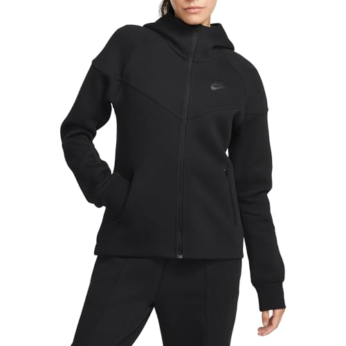 Nike Sportswear Tech Fleece Windrunner Women's Full-Zip Hoodie Size- Small Black/Black