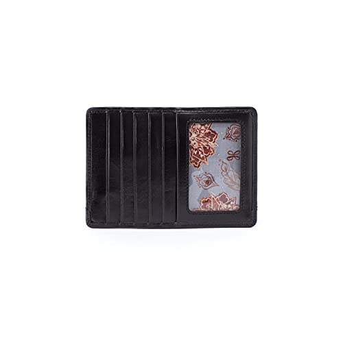 HOBO Vintage Euroslide Card Holder Wallet,Black,One Size