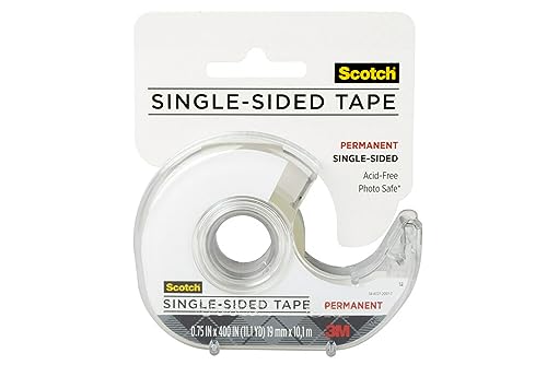 Scotch Create Photo Safe Acide Free Permanent Single-Sided Tape, 3/4 in x 400 in (001-CFT)