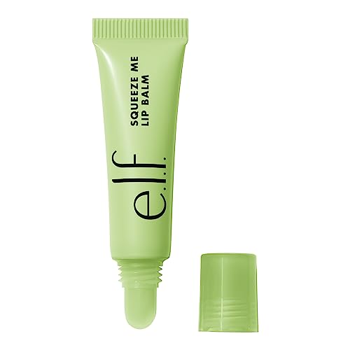 e.l.f. Squeeze Me Lip Balm, Moisturizing Lip Balm For A Sheer Tint Of Color, Infused With Hyaluronic Acid, Vegan & Cruelty-free, Honeydew