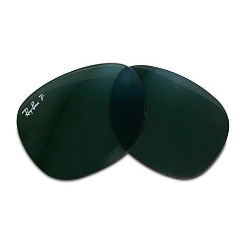 Original NEW RB2132 New Wayfarer Crystal Green Polarized Replacement Lenses 55MM+ BUNDLE with Designer iWear Eyewear Kit