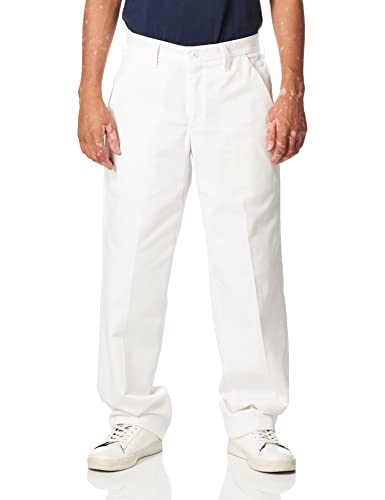 Red Kap Men's Wrinkle-Free Work Pants, White, 30W x 30L