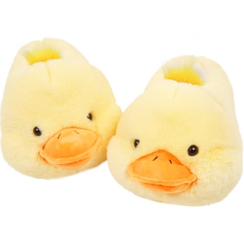 Caramella Bubble Women Duck Animal Slippers: Cute Novelty Warm House Slippers Shoes Bedroom Memory Foam Cartoon Outdoor Gift for Adults