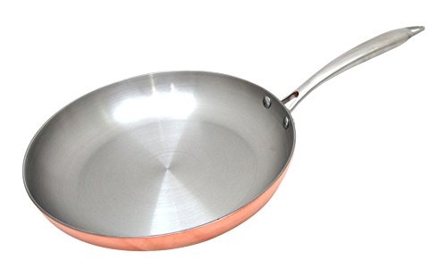 3.5mm thick Kila Chef 11' Tri-Ply Copper Bottom Frying Pan (0.5mm copper)