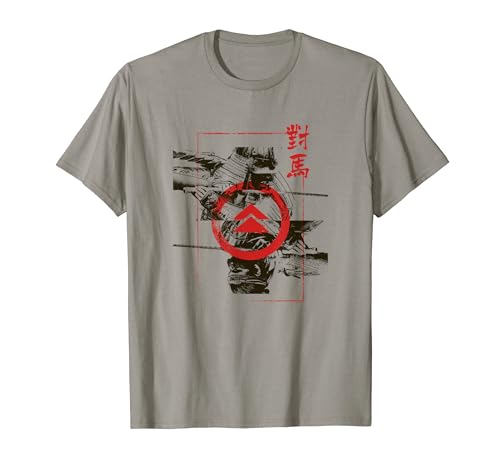 Ghost of Tsushima Mirrored Graphic with Crest T-Shirt