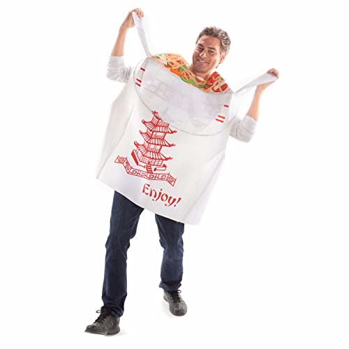 Tasty Chinese Food Take Out Halloween Costume - One Size Unisex Noodle Outfit