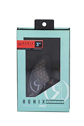 Ronix Floating Fin-S 2.0 Tool-Less Fiberglass-Center, Charcoal, 3.0'