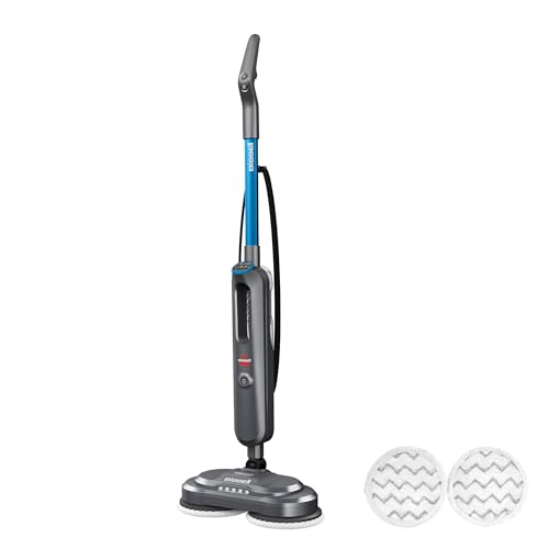 BISSELL SpinWave SmartSteam Scrubbing Steam Mop with Rotating Mop Pads