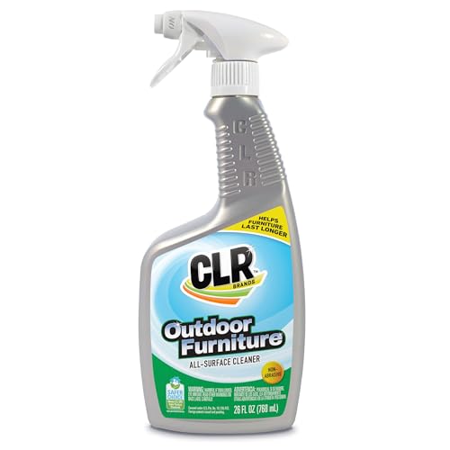 CLR Outdoor Furniture Cleaner, Cleans and Protects Outdoor Surfaces - Works on Fabric, Wood, Wicker, PVC, Plastic and More (26 oz)