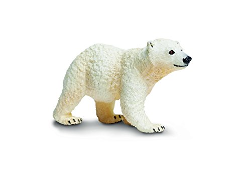 Safari Ltd. Polar Bear Cub Figurine - Detailed 2.75' Plastic Model Figure - Fun Educational Play Toy for Boys, Girls & Kids Ages 1+