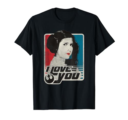 Star Wars Classic Princess Leia I Love You Rebels Symbol T-Shirt