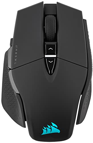 Corsair M65 RGB Ultra Wireless, Tunable FPS Wireless Gaming Mouse, Black