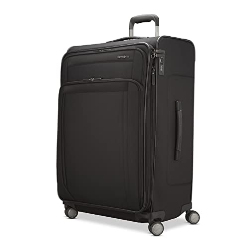 Samsonite Lineate DLX Softside Expandable Luggage with Spinner Wheels, Black