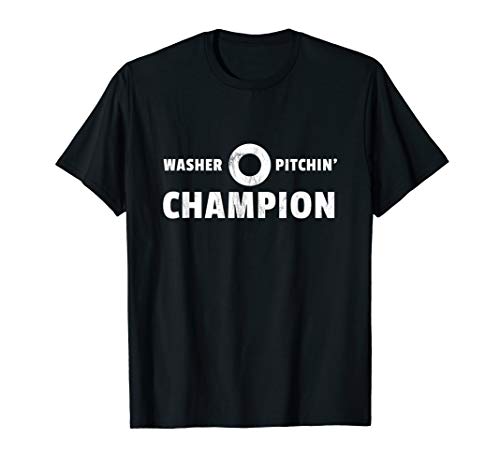 Washer Pitchin' Champion - Funny Washers Game T-Shirt