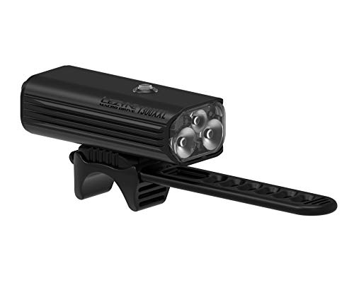 Lezyne Macro Drive 1300XXL Bicycle Front Light, 1300 Lumens, White LED, Road, Mountain, Gravel Bike, USB Rechargeable, Matte Black