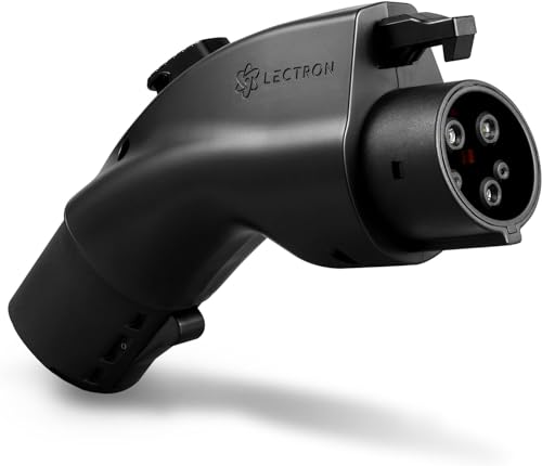 Lectron [Only for J1772 EVs Tesla to J1772 Charging Adapter, Max 48 Amp & 250V - Compatible with Tesla High Powered Connectors, Destination Chargers, and Mobile Connectors (Black)