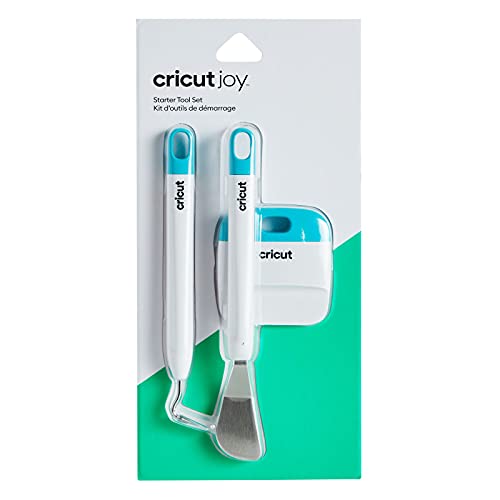 Cricut Joy Starter Tool Kit - To be used with Cricut Cutting Machines, 3-Piece Tool Set to Create Custom Cards, Vinyl Decals, Personalized Labels & Stylish Décor,White