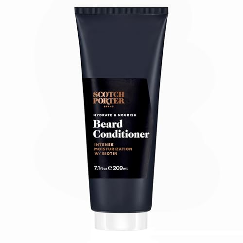 Scotch Porter Hydrate & Nourish Beard Conditioner – Long-Lasting Moisture Helps Strengthen, Reduce Frizz & Promote Healthy Hair Growth for Dull, Dry, Coarse Beards – Original Scent, 7.1 oz. Bottle