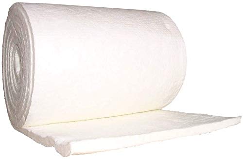 Ceramic Fiber Insulation Baffle Fire Blanket - 25'x24'x1' High Density Heat 2400F (1315C), for Stoves, Furnace, Kilns, Fire Bricks, Boilers, Kilns, Blacksmithing, Pizza Ovens - AA Plus Shop