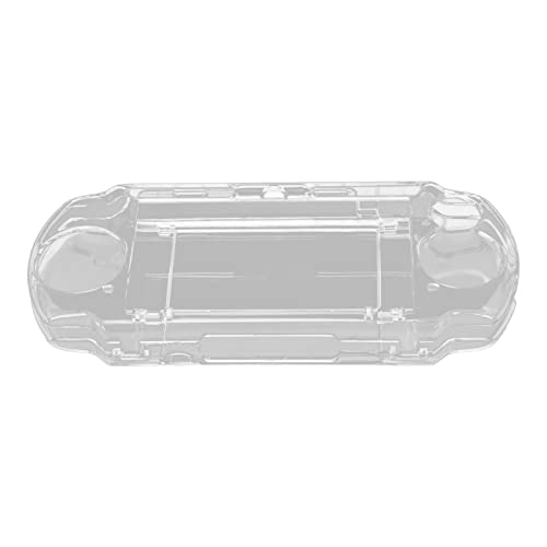 ASHATA Protector Clear Travel Carry Hard Cover Case Shell for PSP 2000 3000, Protective Case Stylish Shockproof Transparent Shell with Movie Bracket for PSP