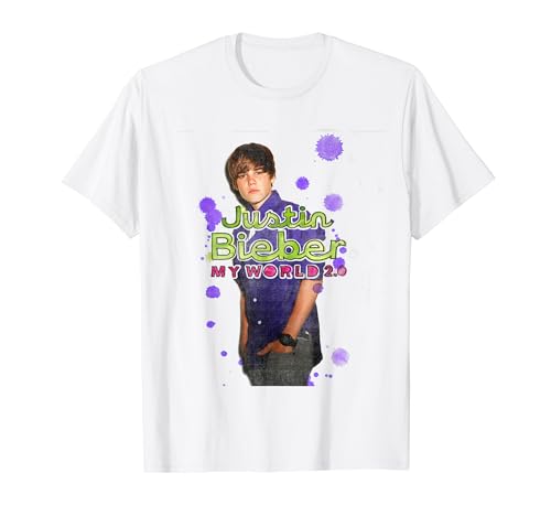Official Justin Bieber My World 2.0 White T-Shirt