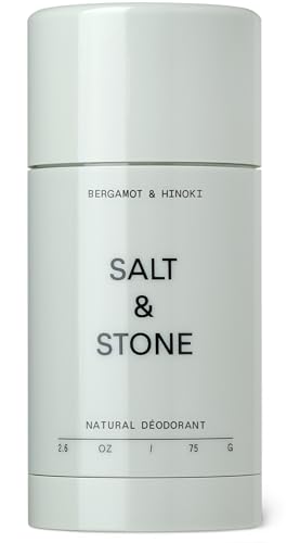 SALT & STONE Natural Aluminum-Free Deodorant with Bergamot & Hinoki - For Men & Women