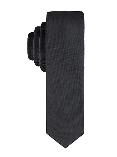 Calvin Klein Men's X Liquid Luxe Solid Tie Accessory, black, Regular